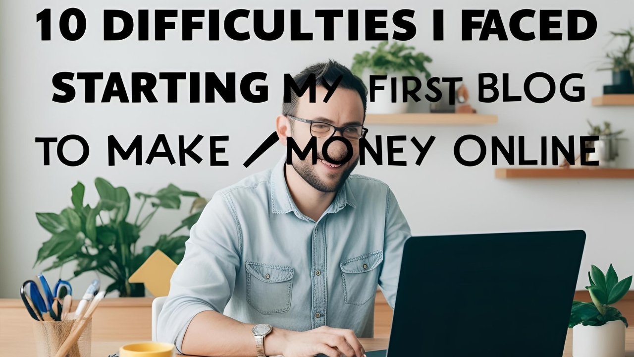 You are currently viewing 10 Difficulties I Faced When Starting My First Blog to Make Money Online